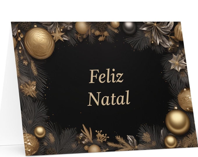 Portugese Christmas card - Portugal Holiday Greeting Tree Celebration Gift Merry Festive Heritage Nativity Bethlehem Christian Catholic