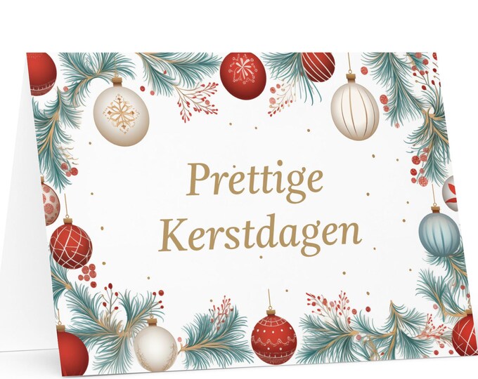 Dutch Christmas card - Netherlands Holiday Greeting Tree Celebration Gift Merry Festive Heritage Nativity Bethlehem Christian Catholic