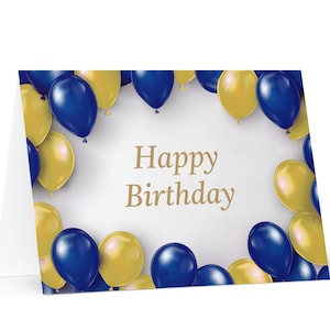 Tarjeta de cumpleaños de Barbados: colorido saludo festivo de Barbados, globo, regalo, feliz para un ser querido, amigo, él, ella, mamá, papá, bandera