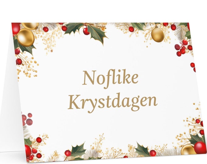 Frisian Christmas card - Frysk Fries Holiday Greeting Tree Celebration Gift Merry Festive Heritage Nativity Bethlehem Christian Catholic