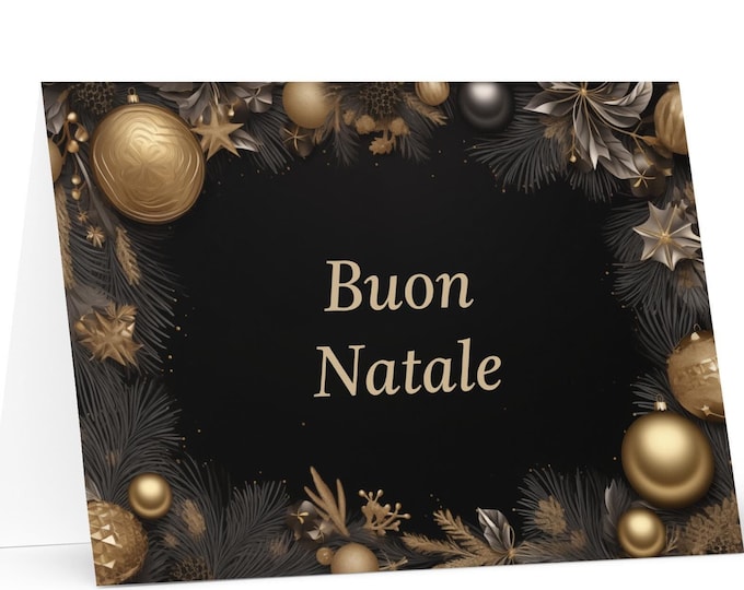 Italian Christmas card - Italy Holiday Greeting Tree Celebration Gift Merry Festive Heritage Nativity Bethlehem Christian Catholic