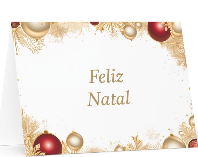 Portugese Christmas card - Portugal Holiday Greeting Tree Celebration Gift Merry Festive Heritage Nativity Bethlehem Christian Catholic