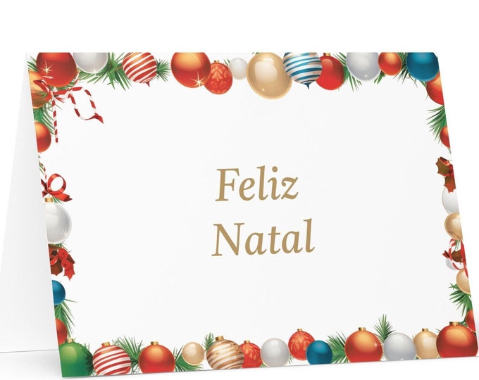 Portugese Christmas card - Portugal Holiday Greeting Tree Celebration Gift Merry Festive Heritage Nativity Bethlehem Christian Catholic