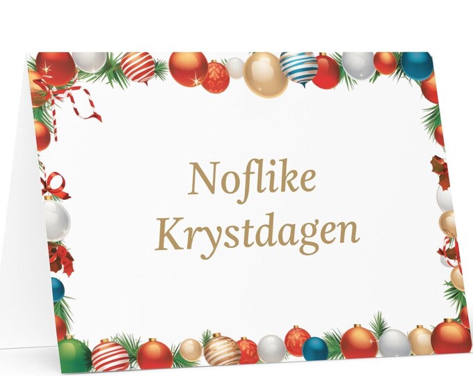 Frisian Christmas card - Frysk Fries Holiday Greeting Tree Celebration Gift Merry Festive Heritage Nativity Bethlehem Christian Catholic