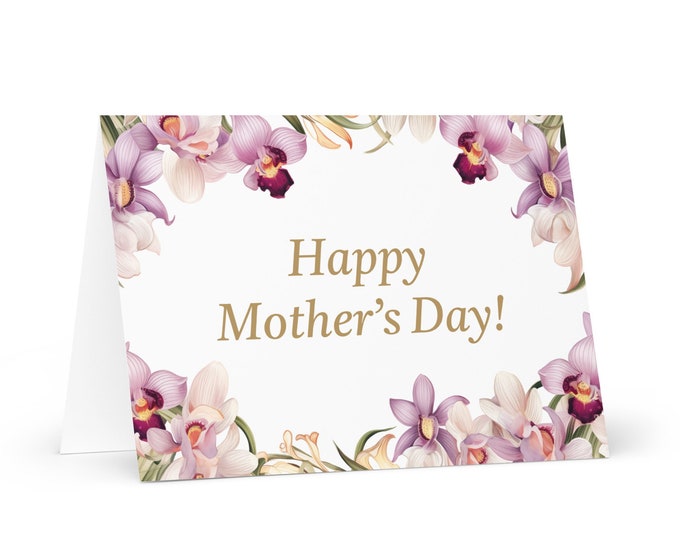 English / Belizean Mother's Day card - Belize greeting with colorful flowers floral gift for her spouse wife mom grandmother love heritage