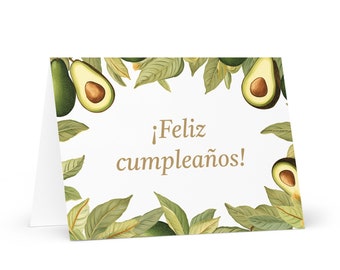 Spanish / Bolivian Birthday card Botanical - Bolivia greeting festive wish trees plants gift happy for loved one friend him her mom mother