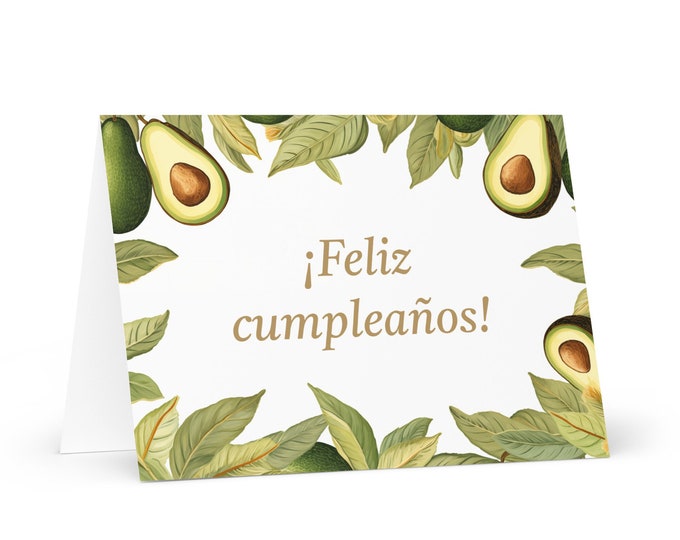 Spanish / Bolivian Birthday card Botanical - Bolivia greeting festive wish trees plants gift happy for loved one friend him her mom mother