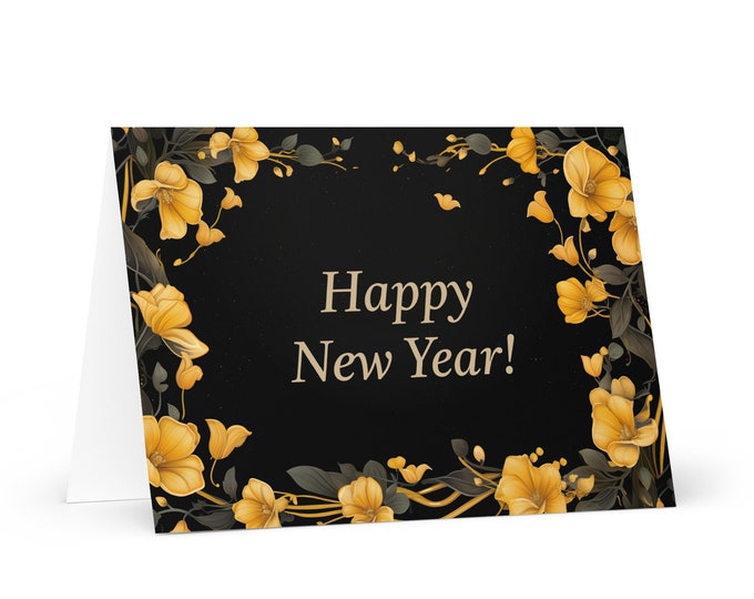 English / Bahamian New Year card - Bahamas Holiday Greeting Garden Flowers Celebration Happy Festive Heritage Family Friends 2025 Holiday