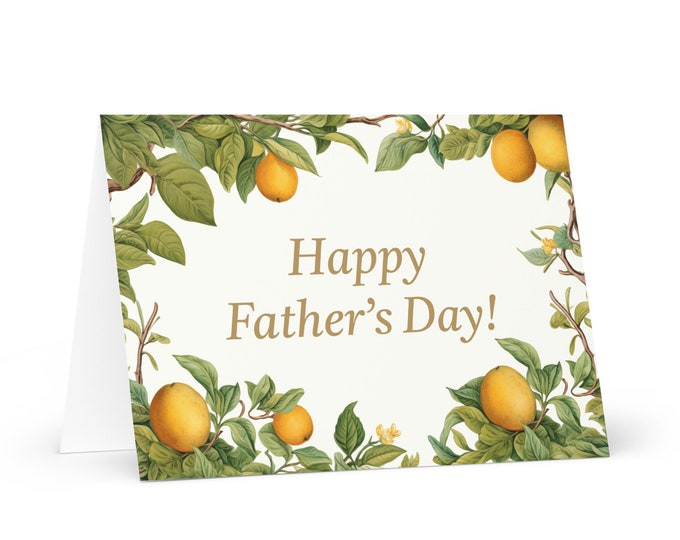 English / Bahamian Father's Day card - Bahamas greeting with colorful trees plants gift for him spouse husband dad father grandfather daddy