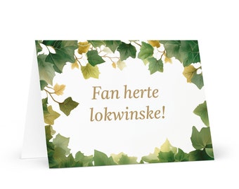 Frisian Birthday card Botanical - Friesland greeting festive wish trees plants gift happy for loved one friend him her mom mother dad frysk