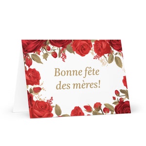 Burkina Faso Muttertagskarte - Burkina Faso Grußkarte mit Blumen Blumengeschenk für ihre Ehefrau Mama Großmutter Liebe Mama