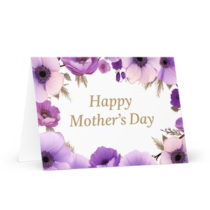Englische / irische Muttertagskarte - Irlandgruß mit bunten Blumenblumengeschenk für ihre Gattin Frau Mutter Mutter Großmutter Erbe