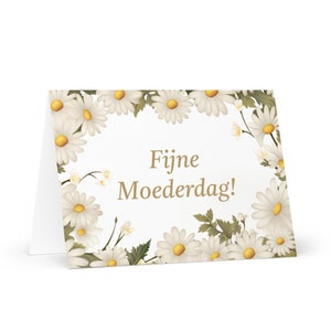Holländische Muttertagskarte - Die Niederlande Gruß mit bunten Blumen Blumengeschenk für ihre Ehepartner Frau Mutter Mutter Großmutter Liebe Mama
