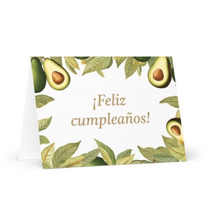 Carte d'anniversaire espagnole / bolivienne botanique - Bolivie voeux festif voeux arbres plantes cadeau heureux pour un ami lui sa maman sa mère