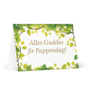 Carte luxembourgeoise pour la fête des pères - voeux luxembourgeois avec arbres colorés plantes cadeau pour lui épouse mari père père grand-père papa