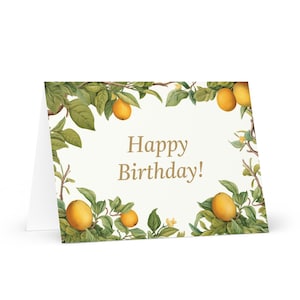 Anglais / Bahamas Carte d'anniversaire botanique - Bahamas voeux festifs arbres colorés plantes cadeau heureux pour un ami lui sa mère
