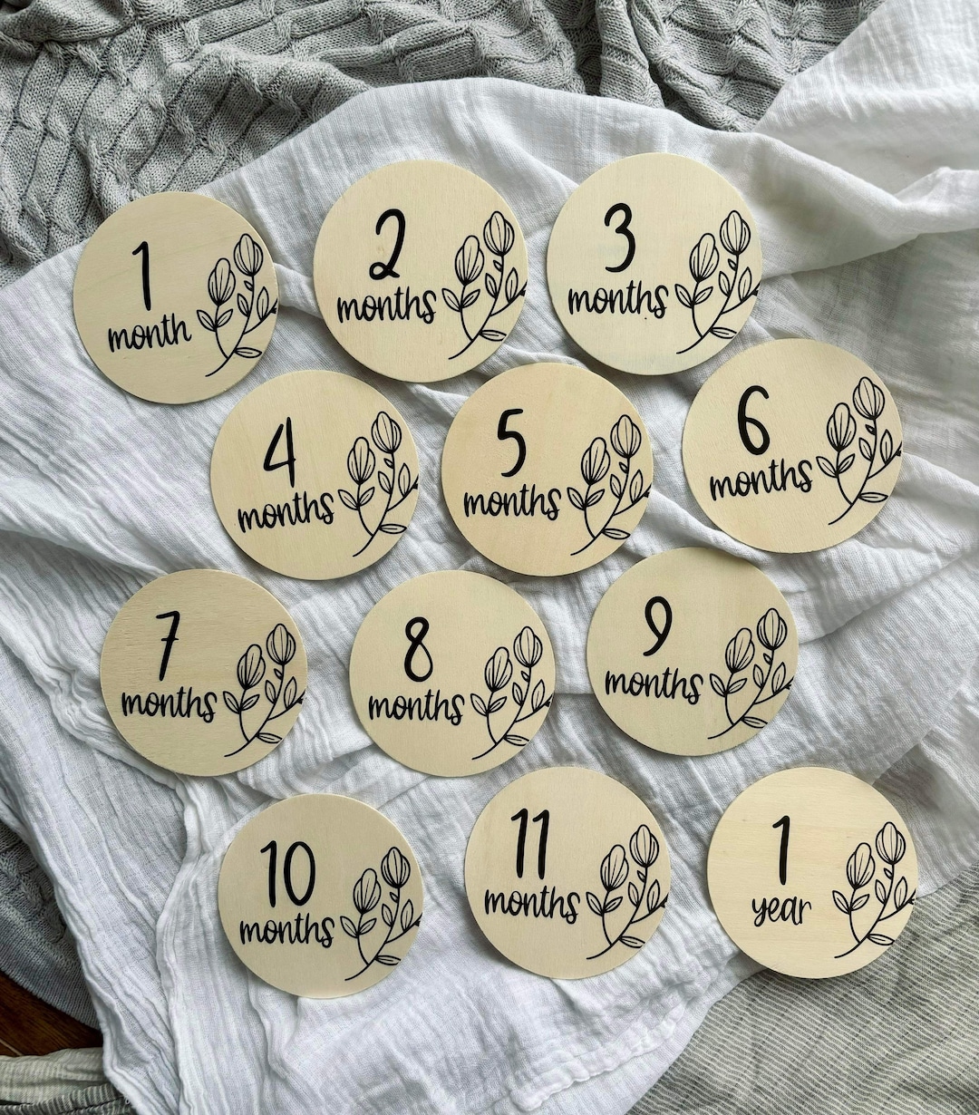 Baby Milestone Discs - Etsy Australia