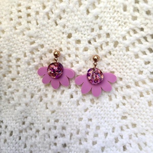 Forget me not earrings Sweet pea sparkle