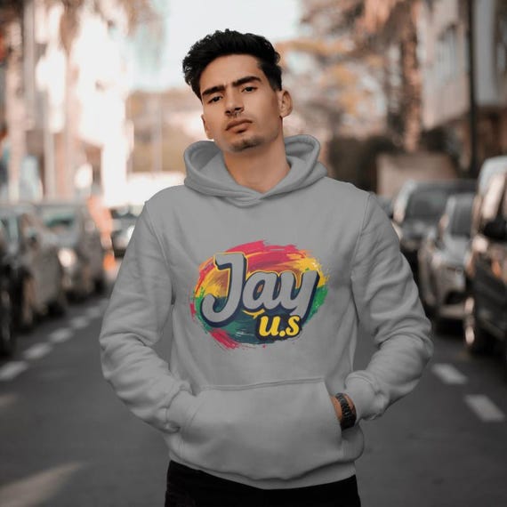 カラフルグラフィックパーカー