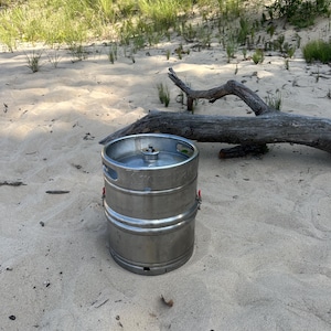 BBQ Grill Beer Keg – 5-in-1 Stainless Steel Grill, Fire Pit & Smoker | Portable Outdoor Camping Stove