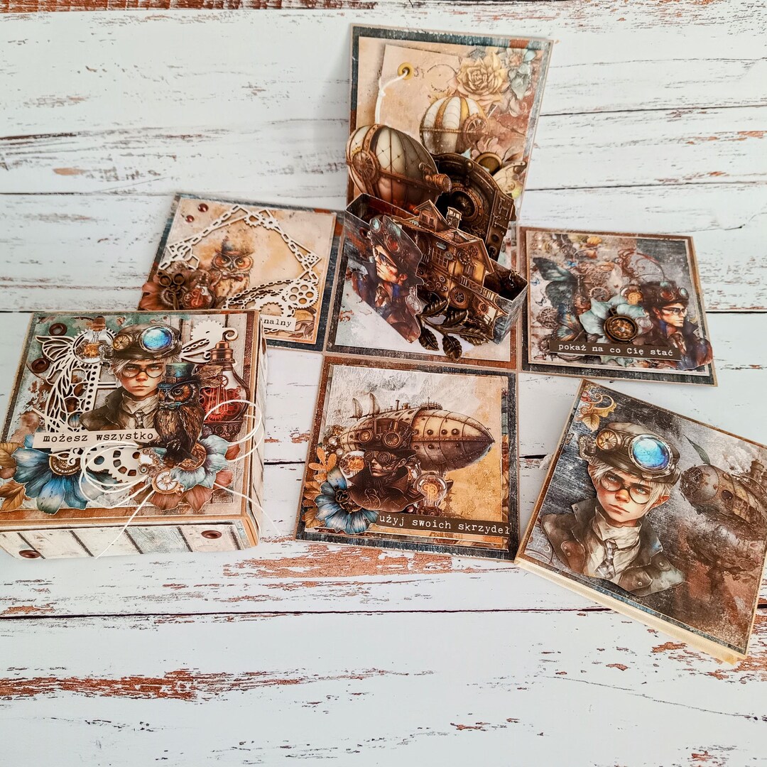 Men's Exploding Box in Steampunk Style a Perfect Gift for Your Dad ...