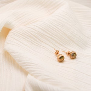 18K Solid Gold Earrings - Anuolu Earrings