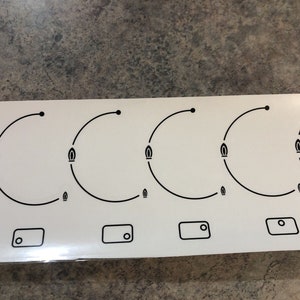 Sticker pour table de cuisson à gaz Miele avec logo