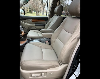 Fundas de asiento de cuero de repuesto originales para Lexus GX470/Toyota Land Cruiser Prado 2002-2009