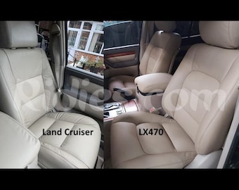 Fundas de asiento de cuero de repuesto originales para Lexus LX470/Toyota Land Cruiser 1998-2007