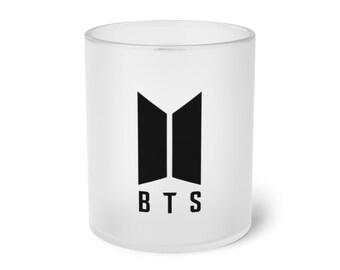 Trendy BTS Bangtan Boys Frosted Glass Mug - Perfect Gift for K-pop Lovers and Armies