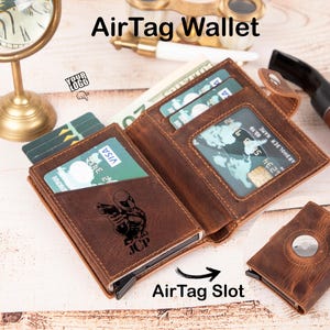 Personalisierte AirTag Geldbörse Frauen, Benutzerdefinierte Herren Leder Rfid Geldbörse, Apple Airtag Leder Geldbörse, Star Wars  Geldbörse