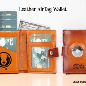 Personalisierte AirTag Herren Geldbörse, Individuelle Herren Leder Rfid Geldbörse, Apple Airtag Leder Geldbörse, Slim Leder Geldbörse