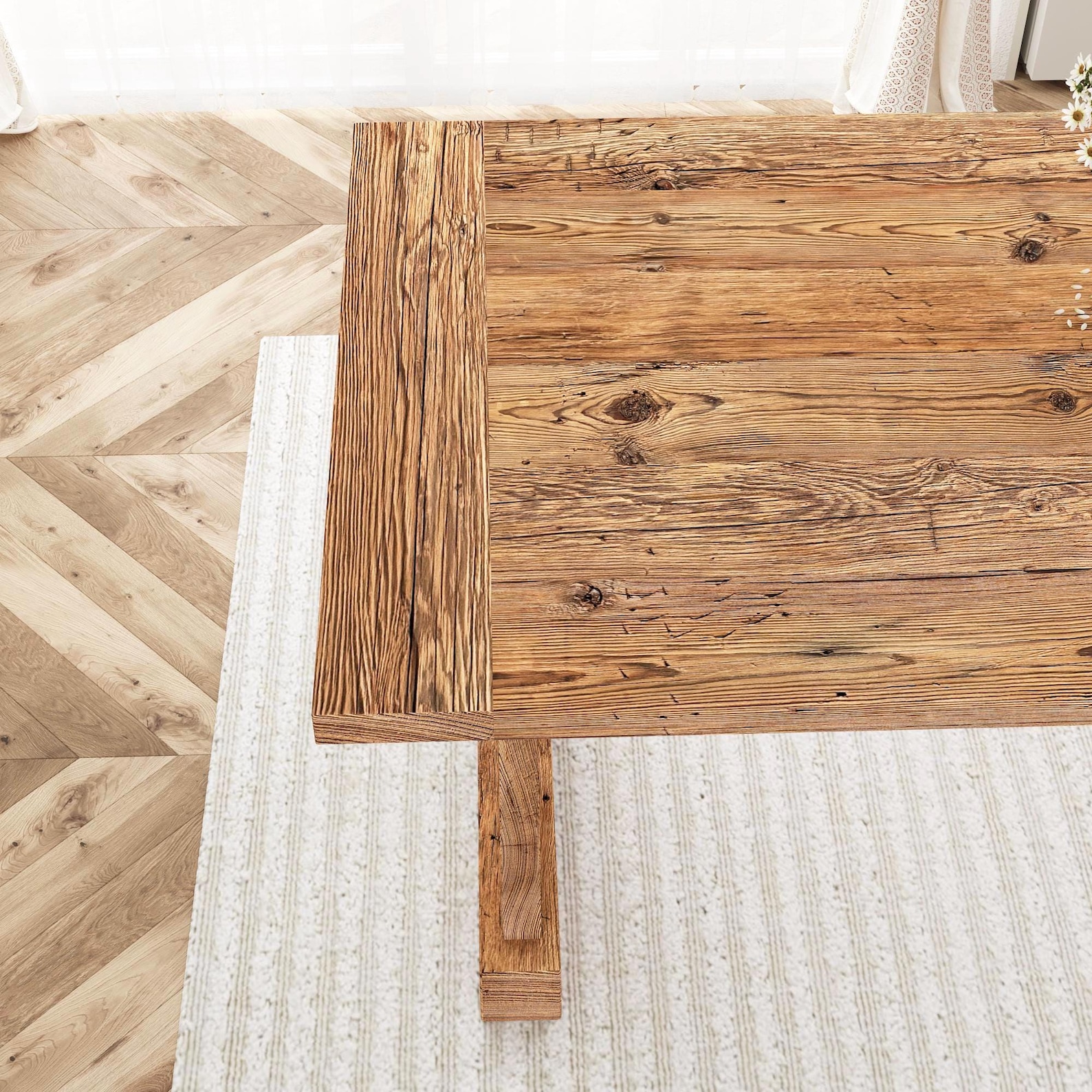 Rustic Dining Table: Reclaimed Wood Farmhouse Style -custom Sizes ...