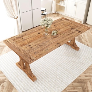 Rustic Dining Table: Reclaimed Wood Farmhouse style -Custom Sizes Available
