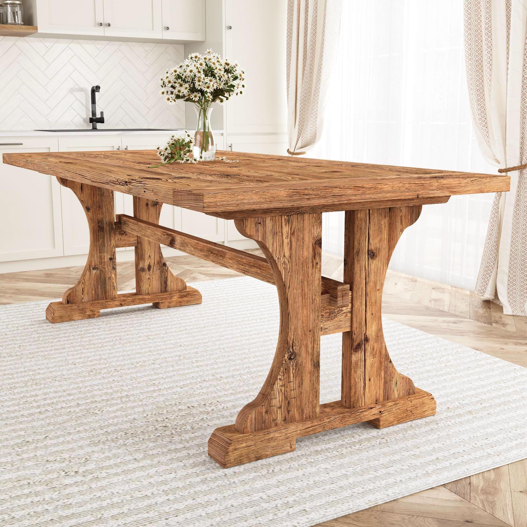 Rustic Dining Table: Reclaimed Wood Farmhouse Style -custom Sizes ...