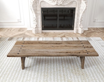 Rustieke salontafel van gerecycled hout – boerderijstijl