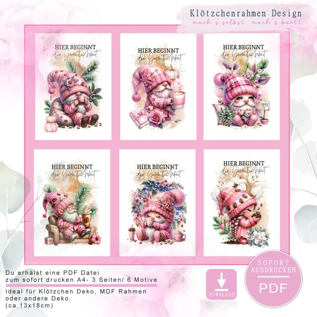Block Frame Template PDF | 6 Designs on Tracing Paper | DIY Lanterns ...