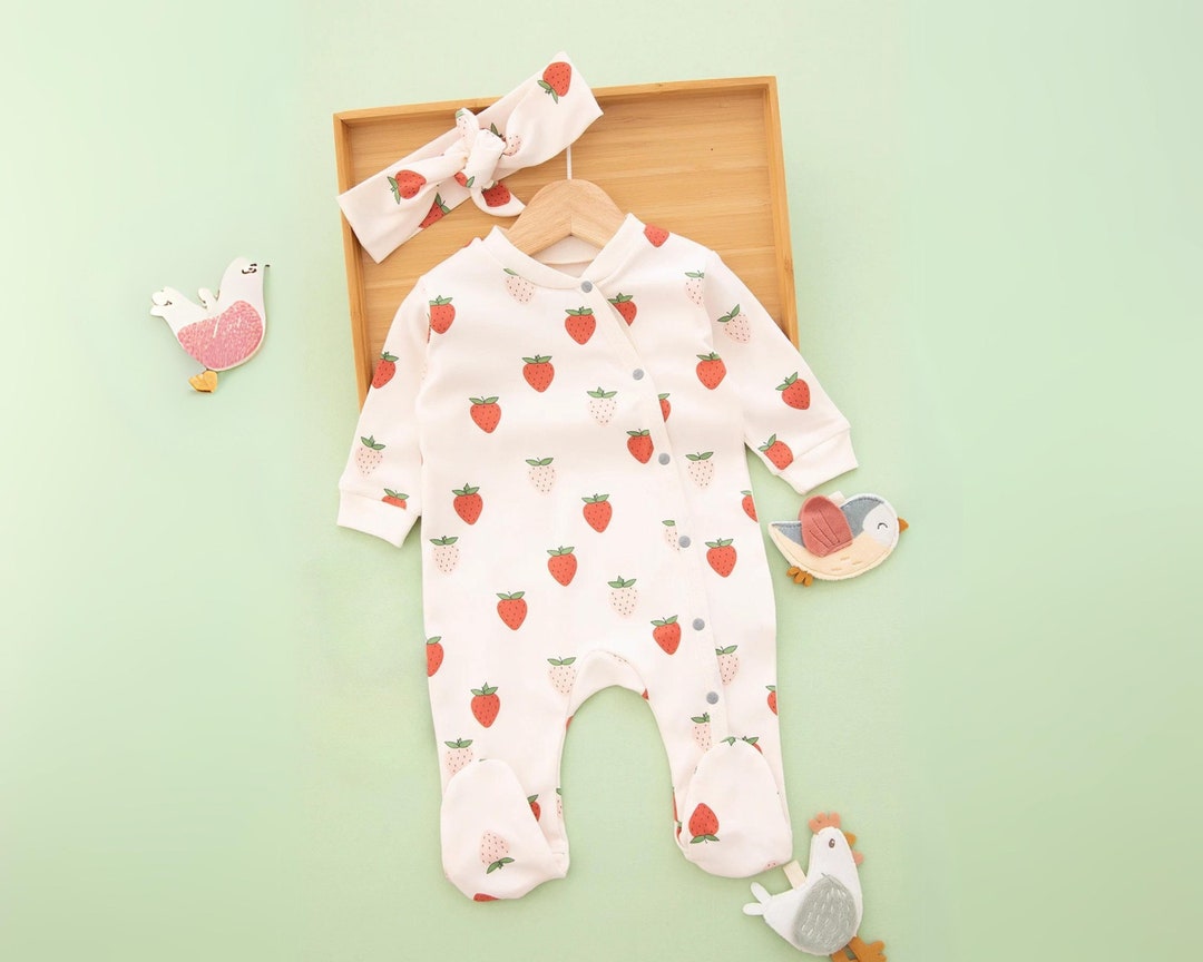 New In Baby Gi Girls Fruity Cotton Romper main image 0