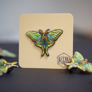 Limited Edition Luna Moth Enamel Pin