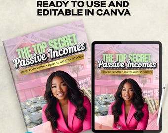 Ebook cover only, passive incomes ebook cover, instant download, female entrepreneur, financial freedom
