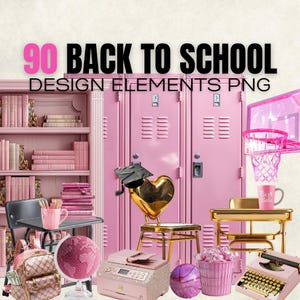 90 back to school – Éléments Design – PNG Haute Qualité ensemble d'éléments de conception, canva
