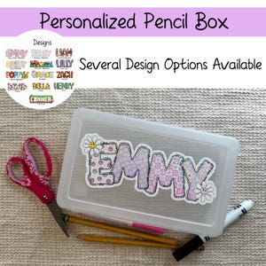 Personalized Pencil Box, Pencil Boxes, Back to School, Customizable School Supplies, Gift for Student, Decorative Pencil Box, Pencil Case