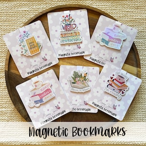 Cute Magnetic Bookmarks, Book Accessories, Reading Gift, Planner Accessories, Gift for Her, Gift for Reader