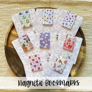 Cute Magnetic Bookmarks, Book Accessories, Reading Gift, Planner Accessories, Gift for Her, Gift for Reader