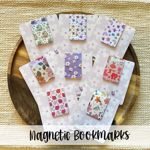 Cute Magnetic Bookmarks, Book Accessories, Reading Gift, Planner Accessories, Gift for Her, Gift for Reader