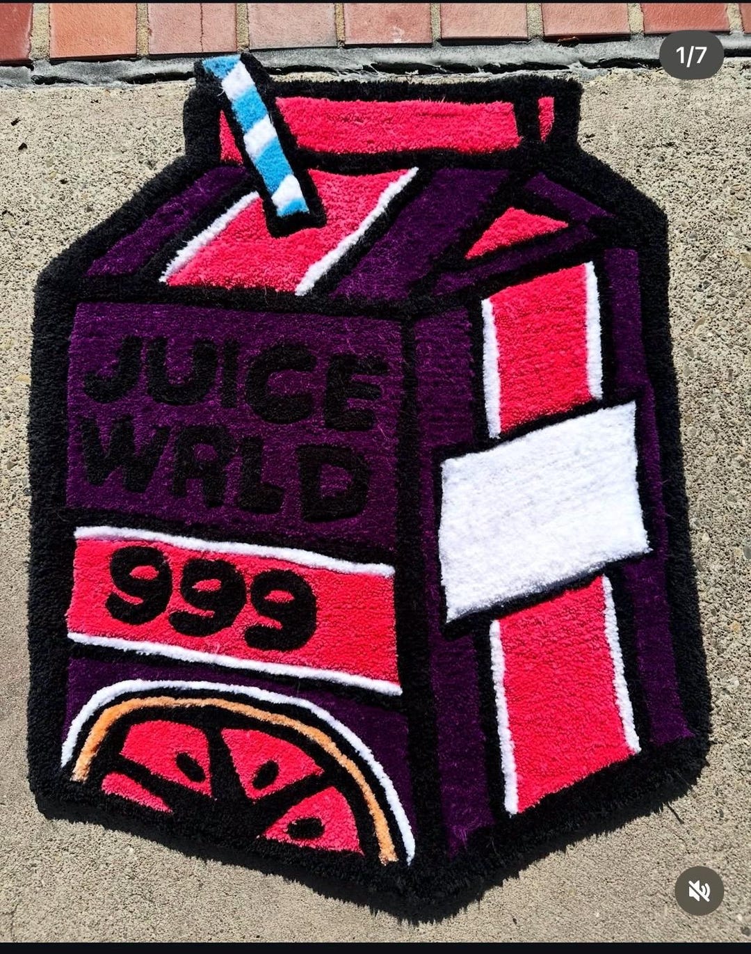 Juice World Rug Tufted Juice Wrld Rug - Etsy