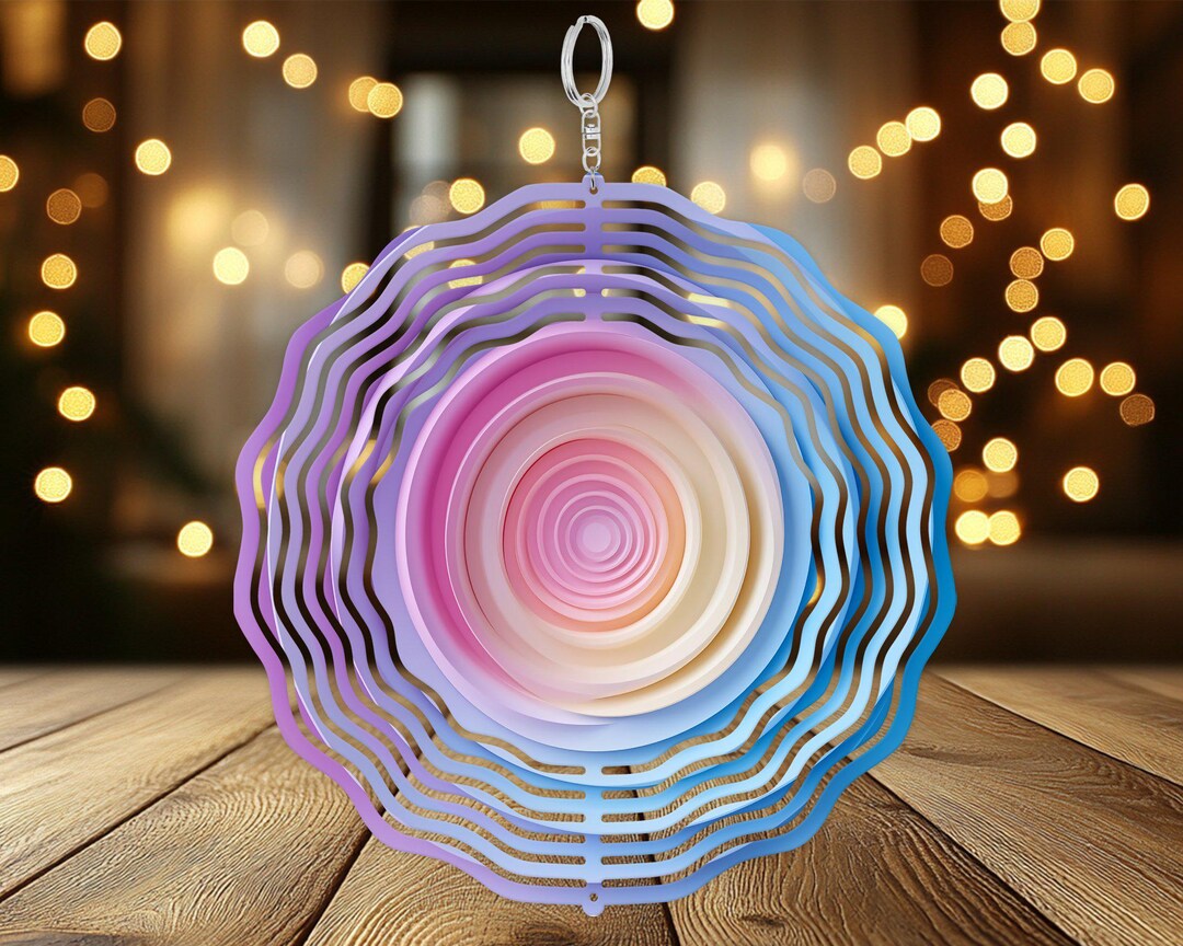 Pastel Abstract Wind Spinner Png, Circle Design, Sublimation, Tumbler ...