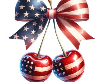 4th of july png fileAmerica Cherries PNG, Cherry Bow Png, Trendy July 4th PNG, 4th of july Woman png, Usa Flag png,
