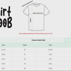 Puede incluir: Maqueta de camiseta blanca con una tabla de tallas, que incluye medidas en pulgadas y cent&iacute;metros. El texto "Kids T-shirt Gildan 5000B" se muestra en la parte superior. La tabla muestra tallas de XS a XL.