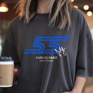 Carlos Sainz F1 Shirt Williams Racing Tee, Formula 1 Fan Gift, Unisex Motorsport T-Shirt, Grand Prix Apparel, Retro Racing Style